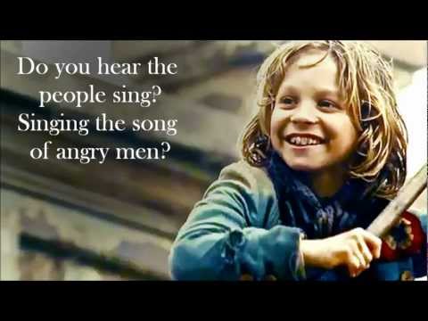 Les Miserables - Gavroche's parts (Two songs - lyrics on screen)