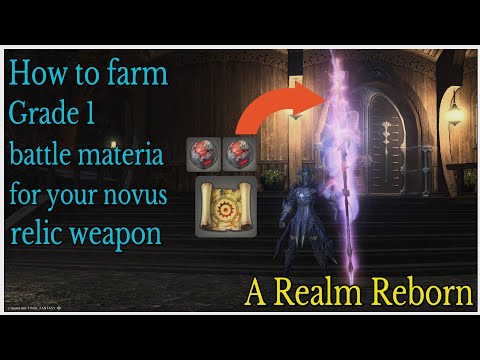 How to farm grade 1 battle materia for your novus relic weapon