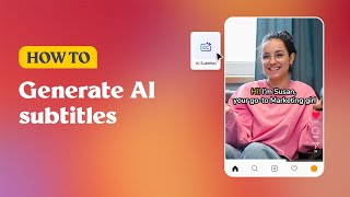 How to generate AI Subtitles | PosterMyWall