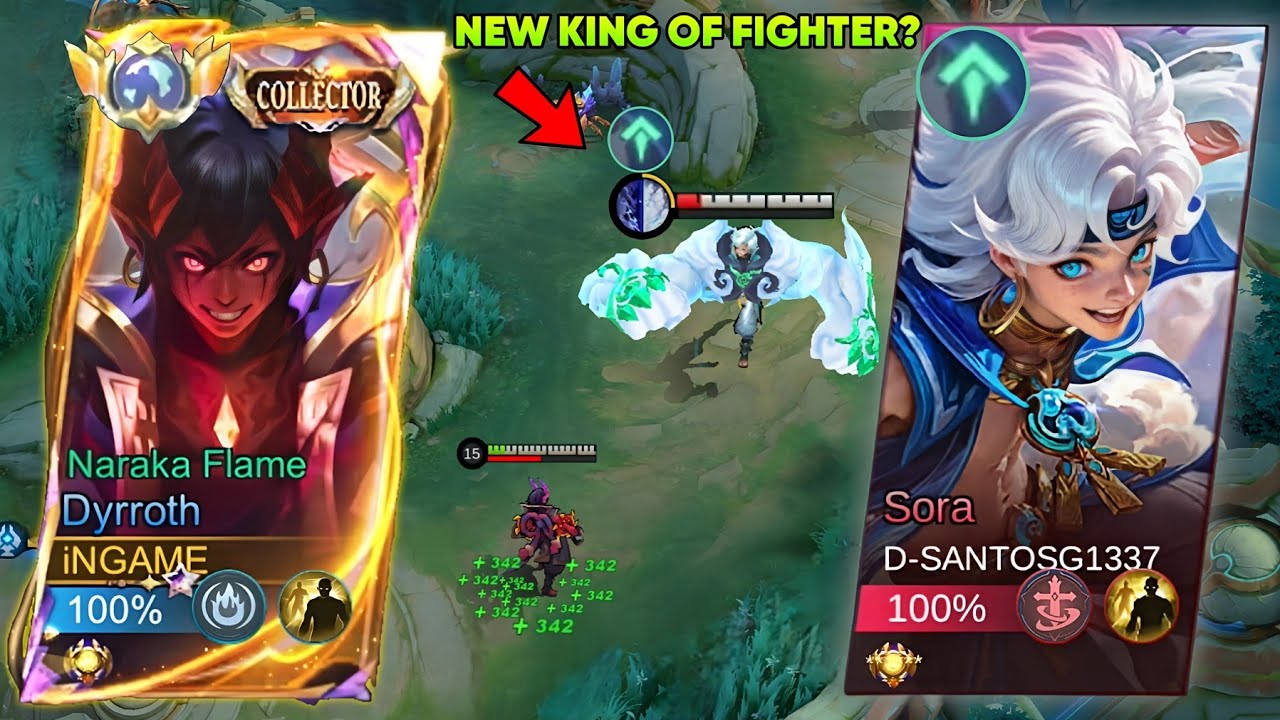 DYRROTH VS SORA THE NEW KING OF FIGHTER? EXP LANE GUIDE - INSANE NEW UPDATE! BUILD - MLBB