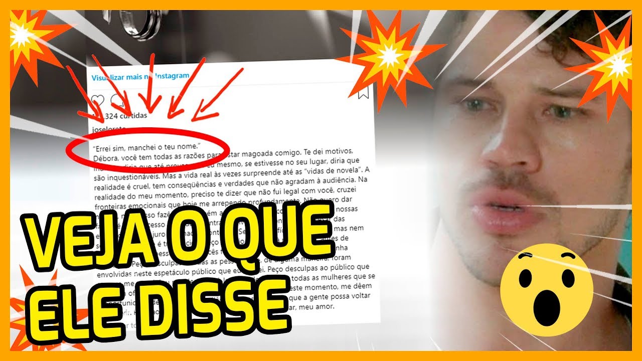 🔥URGENTE: JOSÉ LORETO se PRONUNCIA sobre TRAIÇÃO; Veja o que ele disse!