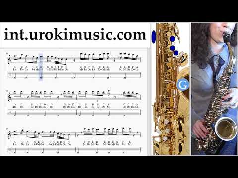 Saxophone lessons (Alto) The Chainsmokers - Who Do You Love Sheet Music Tutorial um-a-n352