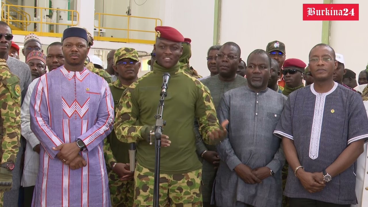 Le Capitaine Ibrahim TRAORÉ inaugure, le complexe agroindustriel Agroserv Industrie à Bobo-Dioulasso