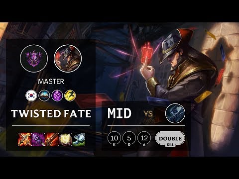 Twisted Fate Mid vs Lissandra - KR Master Patch 10.12