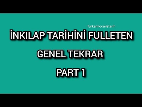 SINAV KAZANDIRAN İNKILAP TARİHİ GENEL TEKRARI - KPSS TARİH GENEL TEKRAR -1- #inkılaptarihi #kpss2022