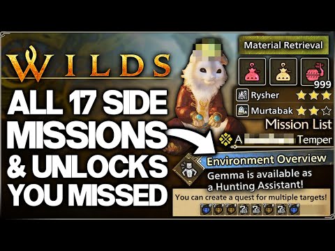 Monster Hunter Wilds - 17 IMPORTANT Missable Unlocks & Side Missions - All Side Quest Guide & More!