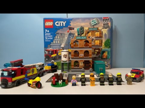Lego City Fire Brigade Review! 2022 set 60321!