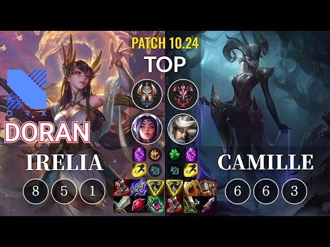 DRX Doran Irelia vs Camille Top - KR Patch 10.24