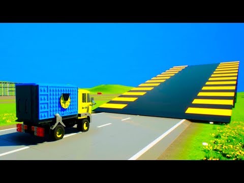 High Speed Lego Car Jumps #5 | Brick Rigs