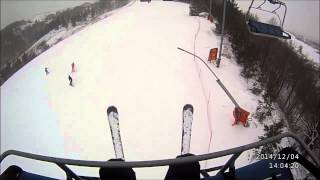 preview picture of video 'Открыл свой горнолыжный сезон 2014-2015. Opening my 2014-2015 ski season.'