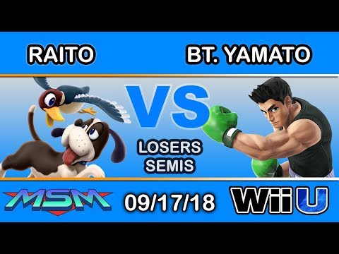 MSM 158 - CND | Raito(Duck Hunt) Vs. BT.Yamato(Little Mac) Losers Semis - Smash 4
