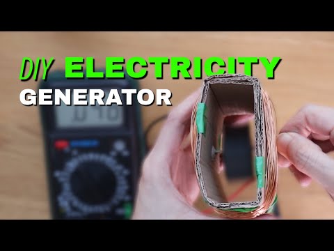 I Tried Making Power With Just Cardboard And Wire - The Simplest Electricity Generator