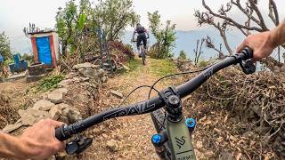 BLASTING through backyards on my favorite ride of the trip | Mountain Biking Nepal