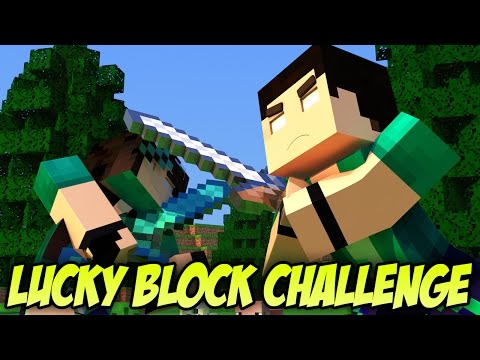 Minecraft com Namorada:  REZENDE VS HELENA - CHALLENGE GAMES LUCKY BLOCK - PVP MINIGAME
