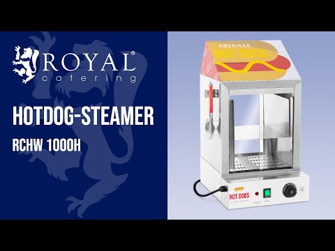 Produktvideo - Hotdog-steamer - 100 pølser - 25 brød - 1.000 W