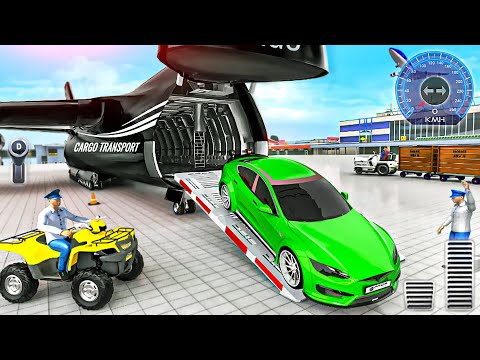 Modern Car Transporter Plane - 3D Car Simulator Race - Android GamePlay