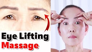 How to fix droopy eyelids  Eye Lifting Massage  | No Talking | Facial Massage Anti Aging
