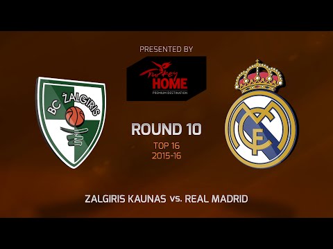 Highlights: Top 16, Round 10, Zalgiris Kaunas 75-90 Real Madrid