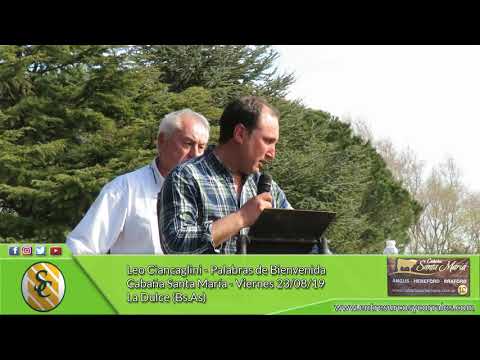 23-08-19 - Bienvenida de Leo Ciancaglini - Cabaña Santa María - La Dulce
