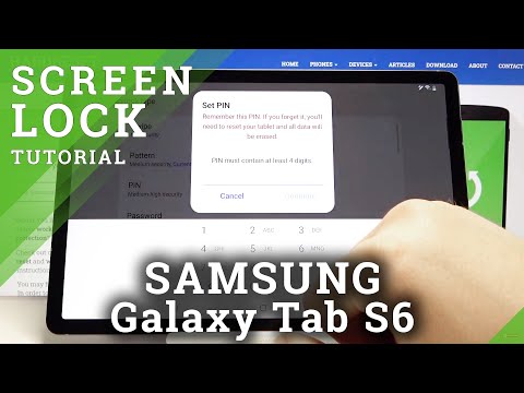 How to Change Lock Method in SAMSUNG Galaxy Tab S6 – Find Screen Lock Types