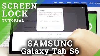 How to Change Lock Method in SAMSUNG Galaxy Tab S6 – Find Screen Lock Types
