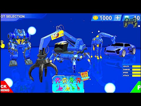 Multiple Transform Robot Game 2021 - Giraffe Car Crane Robot Transformation - Android Gameplay