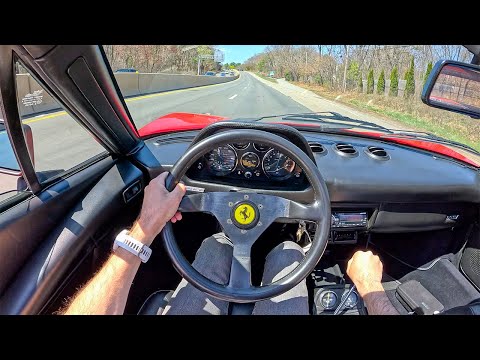 Thumbnail for 1984 Ferrari 308 GTS Quattrovalvole - Revving Out The V8 Gated Manual 80's Icon (POV Binaural Audio) by Ferrari, Car