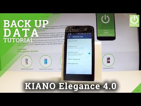 How to Back Up Data on KIANO Elegance 4.0 - Add Backup Account