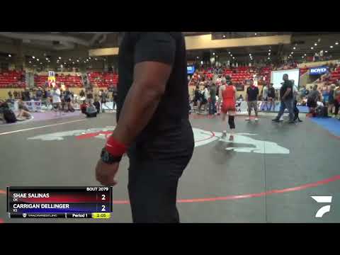 112 Lbs Champ. Round 1 - Shae Salinas, OK Vs Carrigan Dellinger, KS Ab38