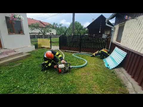 Inundatii in zona Stulpicani, Suceava, 17 iunie 2023