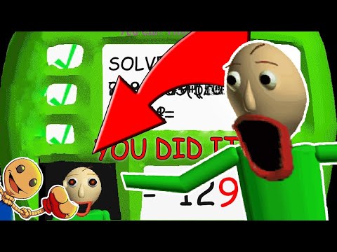 ОБМАНУЛ БАЛДИ и РЕШИЛ ТРЕТИЙ ПРИМЕР!!! - СЕКРЕТНАЯ КОНЦОВКА BALDI'S BASICS in EDUCATION and LEARNING