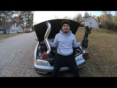 Honda Accord Short Ram Air Intake/ Cold Air intake Install !!!