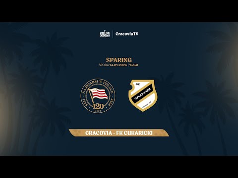 [RETRANSMISJA] Sparing: Cracovia - FK Cukaricki (14.01.2026)