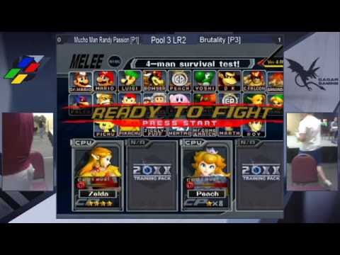 Super SmashNest 7 Pools L-R2 - Mucho Man Randy Passion (Sheik) Vs. Brutality (Peach) - SSBM