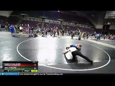 97 Lbs Round 1 - Marcus Killgore, Dominate Club Wrestling Vs Max Pogline, Wrecking Crew Wrestling