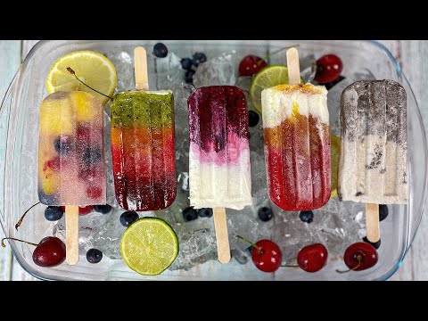 5 Best Summer POPSICLES | How to Make Summer Popsicles | Kid Friendly Recipe