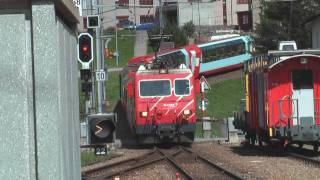 preview picture of video 'Matterhorn Gotthard Bahn (Railway) Andermatt'