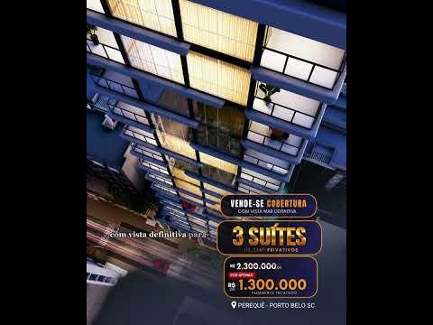 "  Cobertura com 3 suites Vista mar permanente com 2 vagas de garagens