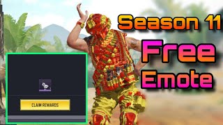 How to get free Emote season 11 in cod mobile : Free rewards Call of duty mobile S11 : Gaming2 Mkjit