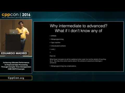 CppCon 2016: "Achieving performance in financial data processing through compile time introspection"