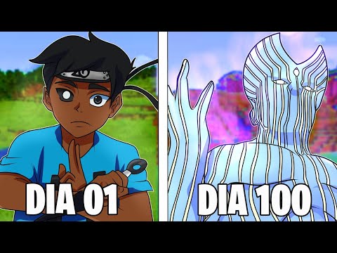 Sobrevivi 100 DIAS no NARUTO STORM do Minecraft - O FILME