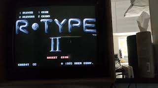 Irem R-Type II 1989 Arcade: Actual Hardware Gameplay