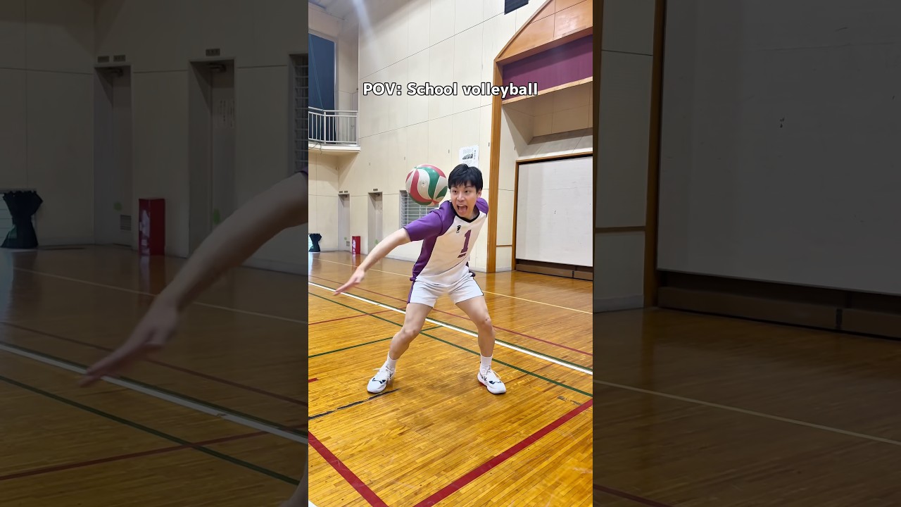 There’s always that one person when you play volleyball in class 😂🏐#volleyball