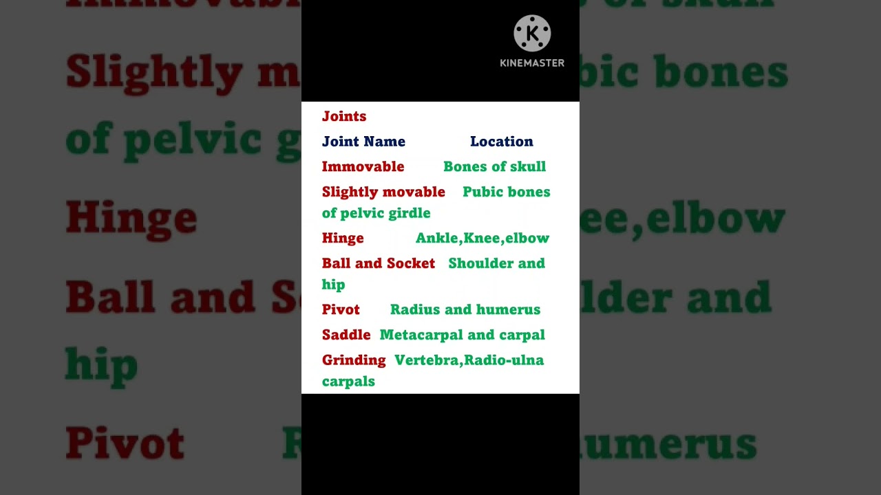 #joints#types of joints