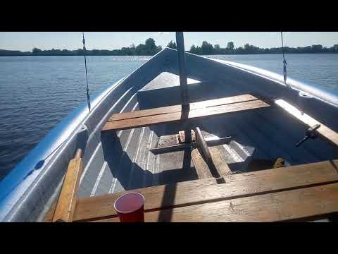 Августовская прогулка под парусом на швертботе.