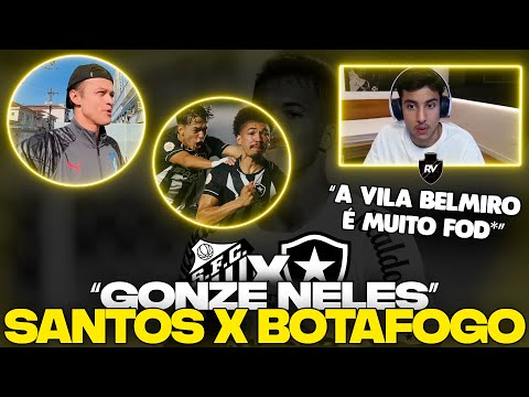 REACT DO RENATINHO: SANTOS 2 x 2 BOTAFOGO - GONZE NELES