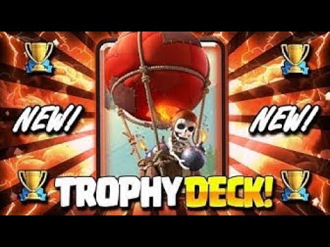 *INSANE TROPHY DECK!!* MINER BALLOON FREEZE CYCLE DECK DESTROYS LADDER!! 100% WIN RATE