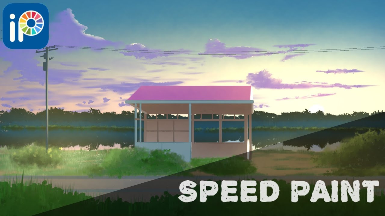 [Ibis Paint] Anime Background Speedpaint | IbisPaint X Full Process