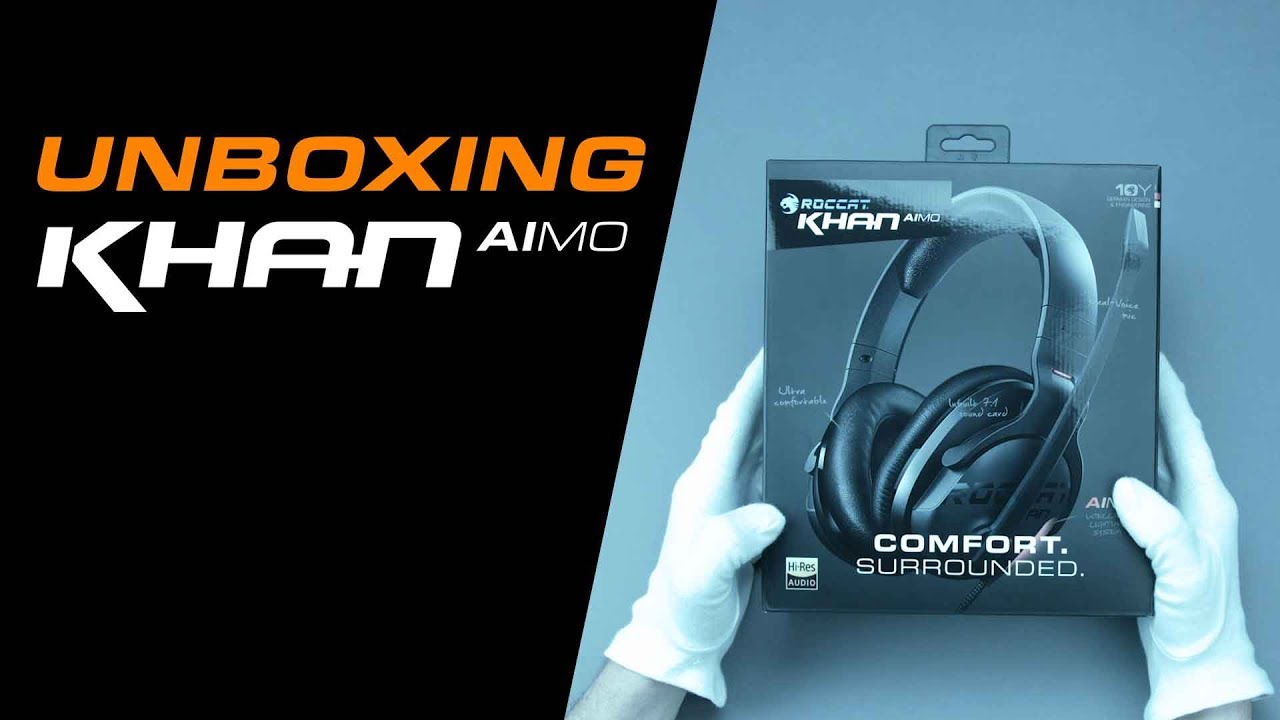 video Tai nghe có dây Roccat KHAN AIMO chính hãng 0