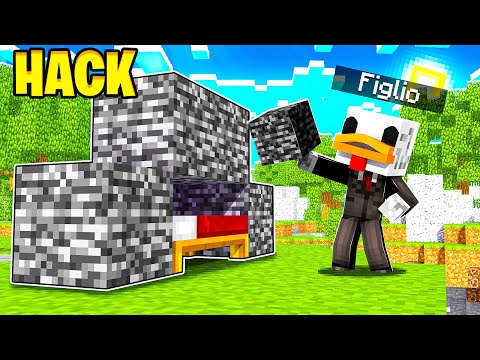 MIO FIGLIO USA LA CREATIVE NELLE BEDWARS SU MINECRAFT